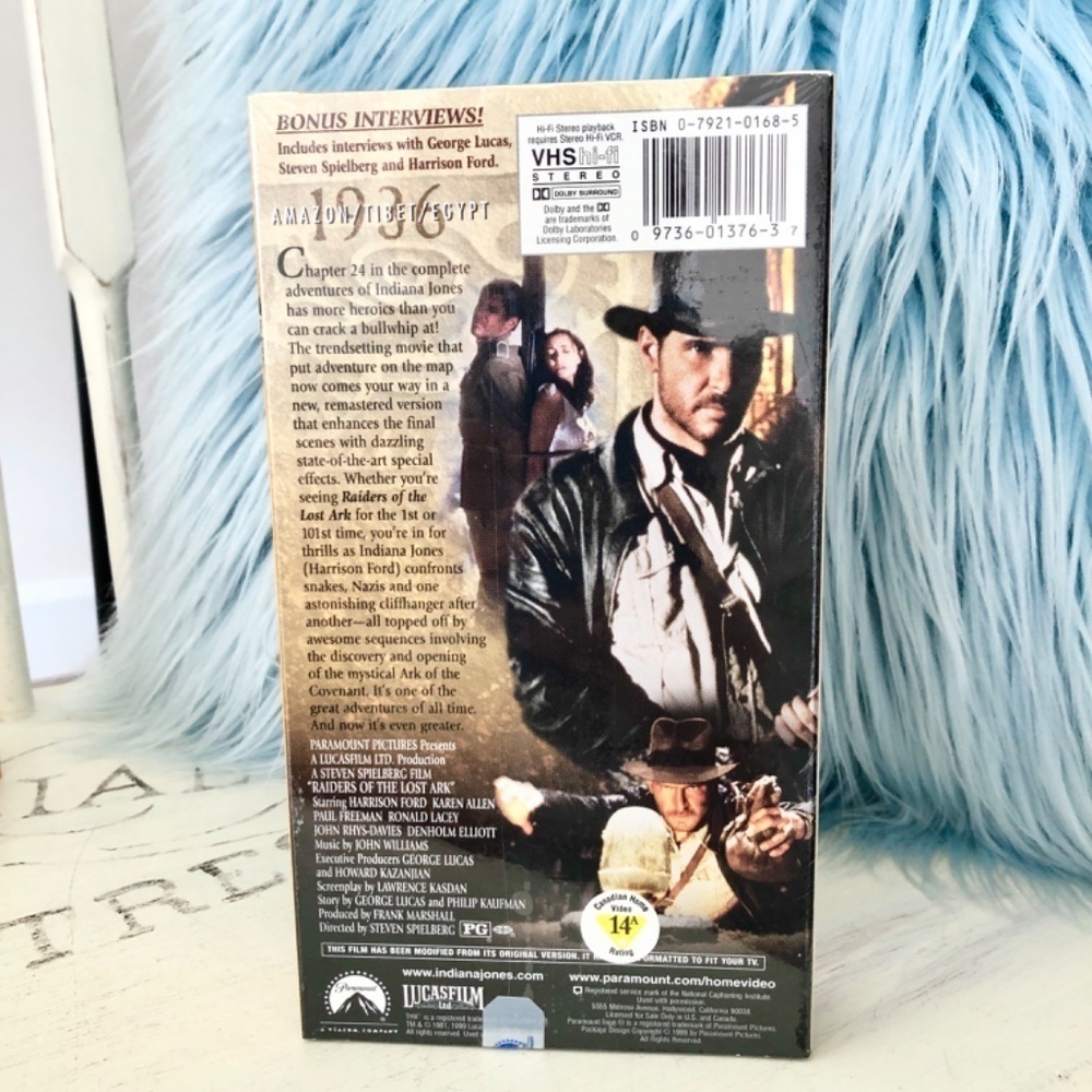Indiana Jones,‎ VHS, Trilogy, 3 Movie, Box Set, Vintage, 1999, Good Condition - Picture 9 of 16